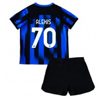 Inter Milan Alexis Sanchez #70 Replika babykläder Hemmaställ Barn 2023-24 Kortärmad (+ korta byxor)